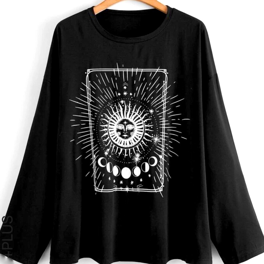 Sun And Moon Astrological Long Sleeve Shirt